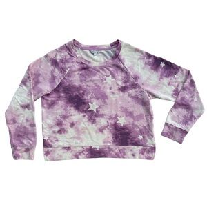 SOLD Wildfox Tie Dye Stars Sweatshirt in Purple